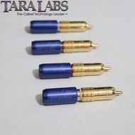 4Pcs new TARA LABS AIR no.3 RCA plug Hi-End 24K gold Plated Male Lotus Plugs Connector for DIY audio