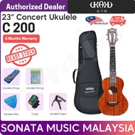 PROFESSIONAL UKAKU C200 UKULELE 23" inch BAG / UKULELE STRAP / PICK / TUNER / CAPO / UKULELE STRING