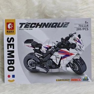 MINI BRICKS MOTOR SEMBO BLOCK MOTORCYCLE BALAP SPORT-TATA TOYS SHOP