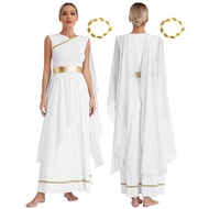 Yeahdor Roma Costume Womens 2 Piece Gorgeous Empress Toga Dress Sexy Costume Set