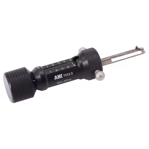 AKK MUL-8X7 MUL-7X7 MUL-5 Pins Flat Key Tool Mul 8×7 for 8/7 Beads Flat Key Lock Pick New Arrival Lo