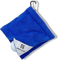 NAPHYLAIFA Golf Towel for Golf Bags, 6’’X 6’’ Small Golf Ball Towel with Clip, Golf Accessories for Men