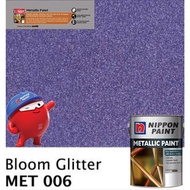 SINAR NIPPON METALLIC GLOSS PAINT 1 LITER FOR WOOD & METAL / MASONRY WALL - MET006 BLOOM GLITTER/ CA