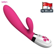 [SG Seller] Leten Classical Wave Dual Stimulation G-Spot Waterproof USB Rechargeable Silicone Sex Vibrator f