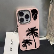Beach Landscape Coconut tree Leisure Pattern Phone Case Compatible for  IPhone 11 12 13 14 15 Pro Max Plus 7 8 Plus X XR XS MAX SE 2020 Fashion Design