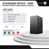 IDEALTECH STANDARD OFFICE AMD PC PACKAGE ( AMD RYZEN 5 / AMD RADEON GRAPHICS / 8GB RAM / 256GB SSD )