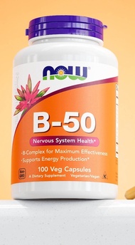 Vitamin B Complex B-50 100 Capsules by NOW FOODS