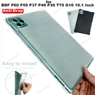 for BDF P60 P50 P37 P40 P30 T70 G10 10.1 Inch Tablet ShockProof Case Anti-Drop Clear TPU Silicone Pr