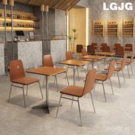 Casual Vintage Commercial Japanese Restaurant Chinese Korean Style Table and Chair Milk Tea Coffee S