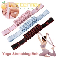 BETTER-MAYSHOW Yoga Stretching Belt, Digital 10/12 Grid Dance Stretch Band, Portable Adjustable Elas