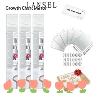 LANSEL1 Growth Chart Mirror, Foldable 3 in 1 Growth Chart Mirror for Wall, Gifts Height Measuring Mi