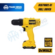 DEWALT 12V DCD700D2-B1 CORDLESS DRILL DRIVER C/W 1x2A CHARGER & 2x2.0Ah BATTERY