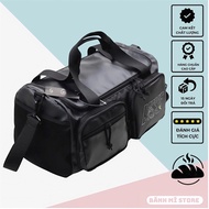 NK LEATHER Clear Bag Size 43*26*23 Cm with Shoe Compartment Gym Travel Bag Made of Waterproof Si Fab