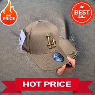 PROMO Topi Basseball NY & LA Logo Bordir Warna Hijau Army (MLB brand)