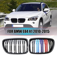 CHARMANT Kidney Grille Double Slats Gloss Black for BMW E84 X1 2010-2015 M Color
