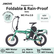 JIMOVE Ebike MC-Pro 2.0 E-Bike 48V-19.2AH LTA-Approved Foldable Electric Bicycle Best for Food Deliv