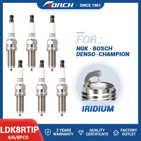 China Factory Car Engine Parts Iridium Platinum Spark Plug Torch LDK8RTIP for YR5NI332S for Champion