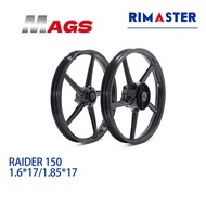 Enkei 522 Mags 5 Spokes For Raider 150 Front Disc Brake 4 Holes Rear Disc 5 Holes 1.6*17/1.85*17