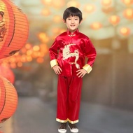 🌸FF.fashion🌸💥ถูกที่สุด💥(ส่งไว)ชุดกี่เพ้าเด็ก ตรุษจีน ผู้หญิง/ผู้ชาย สไตล์จีน สีแดง พร้อมส่งในไทย #TR