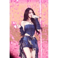 Babymonster郑雅娴Ahyeon女团牛仔打歌服kpop爵士舞台演出服5.26 Babymonster Ahyeon girl group denim stage outfit kpop jaz