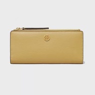 Tory burch 素面皮革長夾-黃