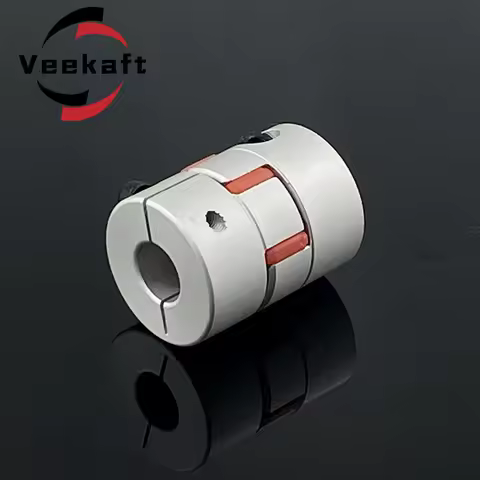 D20L25 Three jaws coupler D20 L25 BW aluminum plum flexible spider coupling motor red rubber pad 6 6