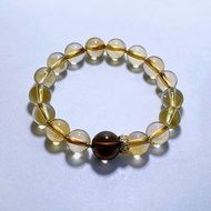 寶石系 天然礦石 頂級黃水晶 茶晶 手鍊
