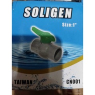 SOLIGEN BALL Valve Stop Valve Stop Valve Stop Valve size 1/ 2 inch 3/ 4 inch 1 inch PVC Stop Valve