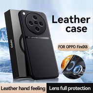 Shockproof Case for Oppo Find X8 Pro 5G Find X8 X8Pro FindX8 Pro 4G 5G 2024 Leather Magnetic Car Hol