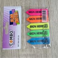 Flag Notes sign here /stiky note sign here / Flag stcky Notes sign here combo(264590) sign here stic