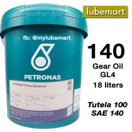 Petronas Tutela 100 SAE 140 (18 Liters) - Petronas GL4 140 - Gear Oil