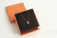 5月單 Hermès Hermes Finesse小Q玫鑽金鑽石項鍊