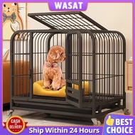 Collapsible Pet Cage Dog Cage Cat Cage Small Dog Medium-sized Dog Large Dog Cage Bold and Thickened Iron Cage Small Dog Teddy Dog Iron Cage Pet Cage in Square Tube Dog Cage