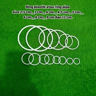 Mini plastic pipeRing ring dream catcher ring key chain mini size 2.5cm/ 12 cm.