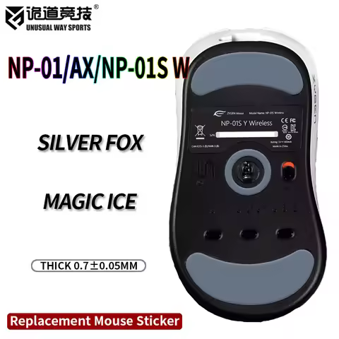 UnusualWaySports Mouse Skates VAXEE NP01SV2 NP01 E1 Wireless AX Cambered Surface PTFE Anti Collapse
