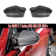 For BMW 5 7 Series G60 G68 G70 carbon fiber rearview mirror housing side view mirror housing reverse