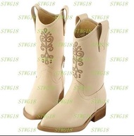 預訂台灣正版授權聯乘迪士尼-冰雪奇緣圖騰童裝靴(杏)