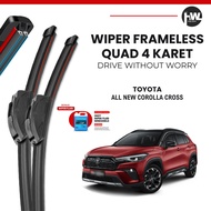 TOYOTA Wiper All New Corolla Cross Quad Car Windshield Wiper Free Fluid
