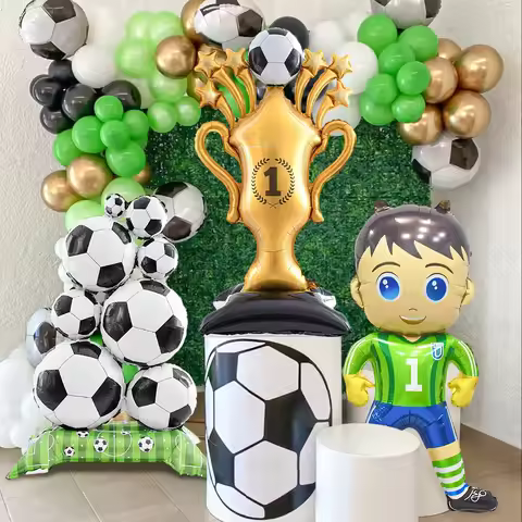 Football Party Balloon Set, Goalkeeper, Football Trophy, Football Pile, Football Aluminum Balloon fo