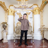 Sarimbit Firdausya Family Dark Cherry Cashew By Alwa Hijab