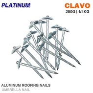 1/4kg 250g | Clavo Aluminum Roofing Nail | Umbrella Nail | Pako ng Yero 2.5” | Sold per 250g