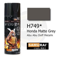 Ready Samurai Paint Honda Matte Grey H749 Abu Abu Metalik 400 Ml - Cat