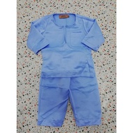 JAKEL BAJU MELAYU PRELOVED UPIN IPIN BUDAK BABY BLUE SAIZ 0 ORIGINAL JAKEL