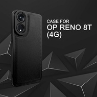 EllaStuff Bisa COD Oppo Reno 8T Case Softcase LEATHER BLACK CAMERA PROTECTION Case Casing Hp Oppo Reno 8T