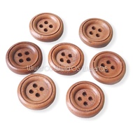 (5 pcs) 1.7 cm ROUND WOODEN BUTTONS KKY028