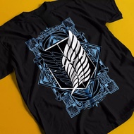 Attack Titan T-Shirt Eren Mikasa Levi Aot Erwin Hang Armin Men's New Streetwear Clothing For Men And