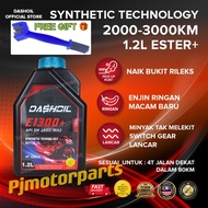 ( DASHOIL ) 1.2 LITER ESTER E1300 E1300+ 4T Synthetic 10W-40 Engine Minyak Hitam Dash Oil FULLY RS R