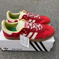 Wales Bonner X Adidas originals Samba Low Cut Skate Shoes Casual Sneakers For Men Women Red NIYK