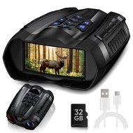 Night Vision Goggles for Adults, 4K Night Vision Binoculars,10X Digital Night Vision, 9 Gear Infrare