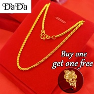 Original 916 Gold Pawnable Chopin Necklace Female Fine Clavicle Chain Gold Jewelry
